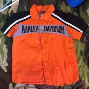 Harley Davidson Child collar shirt